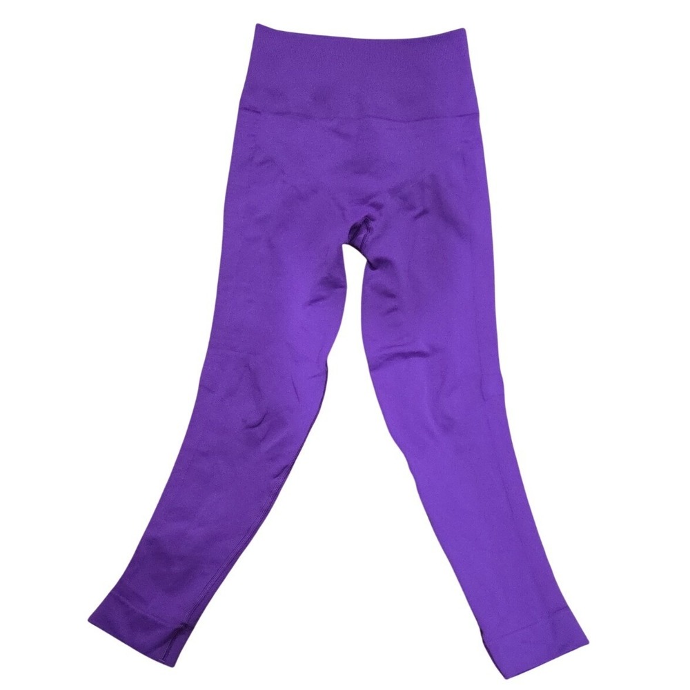 Lululemon Zone In Crop Tender Violet Yoga 4 Seamless Soft Support Compression